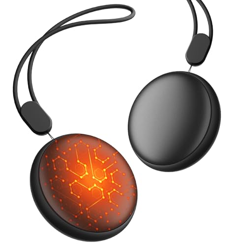 Pocket Size Hand Warmers Rechargeable 2 Pack,20Hrs Long Safe Heat,0.5S Instant Heating,Ultra Thin Electric Hand Warmers,5 Levels Heating Fits in Gloves, Hunting Camping Hiking Essentials