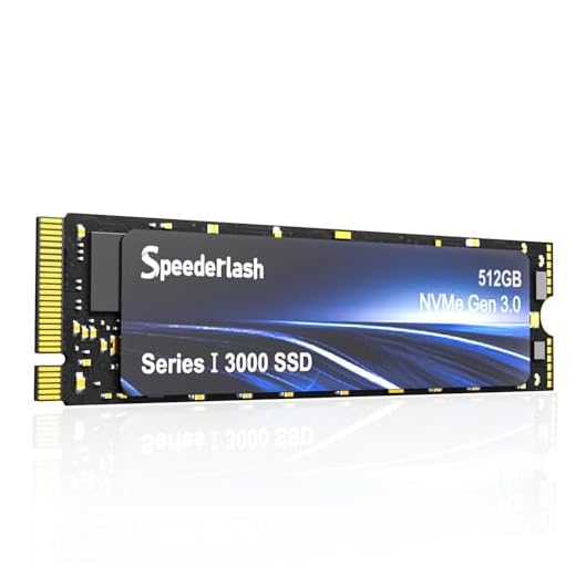 Speederlash 512GB NVMe M.2 PCIe3.0 SSD, Gen3x4 M.2 2280 Internal Solid State Drive, up to 3000MB/s, SLC Cache 3D NAND, for Laptop, PC Desktops