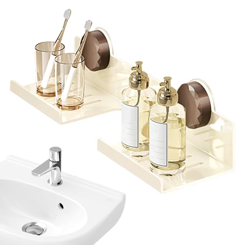 Generisch Lavabo sobre grifo | pared baño | ahorro de espacio recipiente adhesivo acero al carbono organizador para inodoro, cocina lavadero