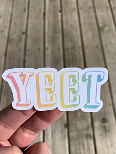 Yeet Sticker, Laptop Sticker, Water Bottle Sticker, Phone Sticker, Window Sticker, Funny Sticker