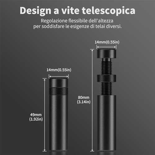 gaming GPU Supporto Bracket, Supporto Scheda Grafica Altezza Regolabile con Magnete e Foglio Antiscivolo, Supporto per GPU Sag per Scheda Video Universale, 49-80mm(M), GB49K - Scheda video - Immagine 1