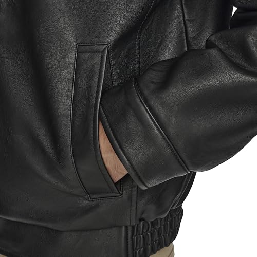 Dockers Men's James Faux Leather Jacket, Black, X-Large Tall by DOCKERS - Image 2