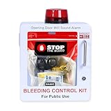 Stop The Bleed Trauma Bleeding Control Kit + Wall Mount Emergency Cabinet – Complete Public Access Hemorrhage Control Station for Schools, Workplaces & Public Spaces