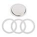 Euroxanty Ensemble 6 filtre en aluminium et 3 joints caoutchouc pour machine à café italienne 6 tasses