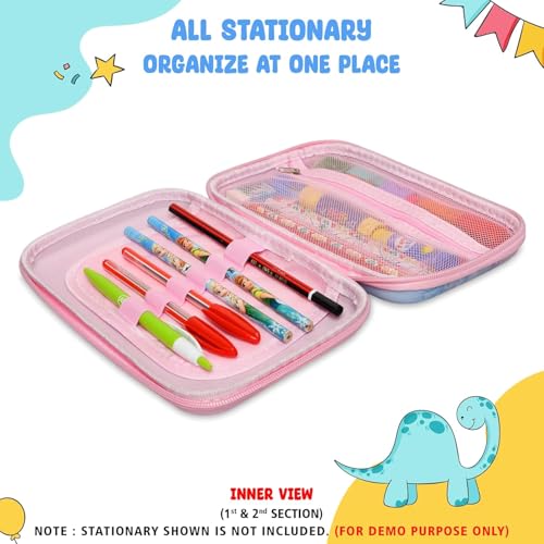Image of Stylbase Cartoon Printed Pencil Case Shaped Pencil Pouch, Large-Capacity Pencil Case with Zipper, Multipurpose Pen & Pencil Pouch for School Supplies for Boys & Girls (Color May Vary) (BR Jumbo)