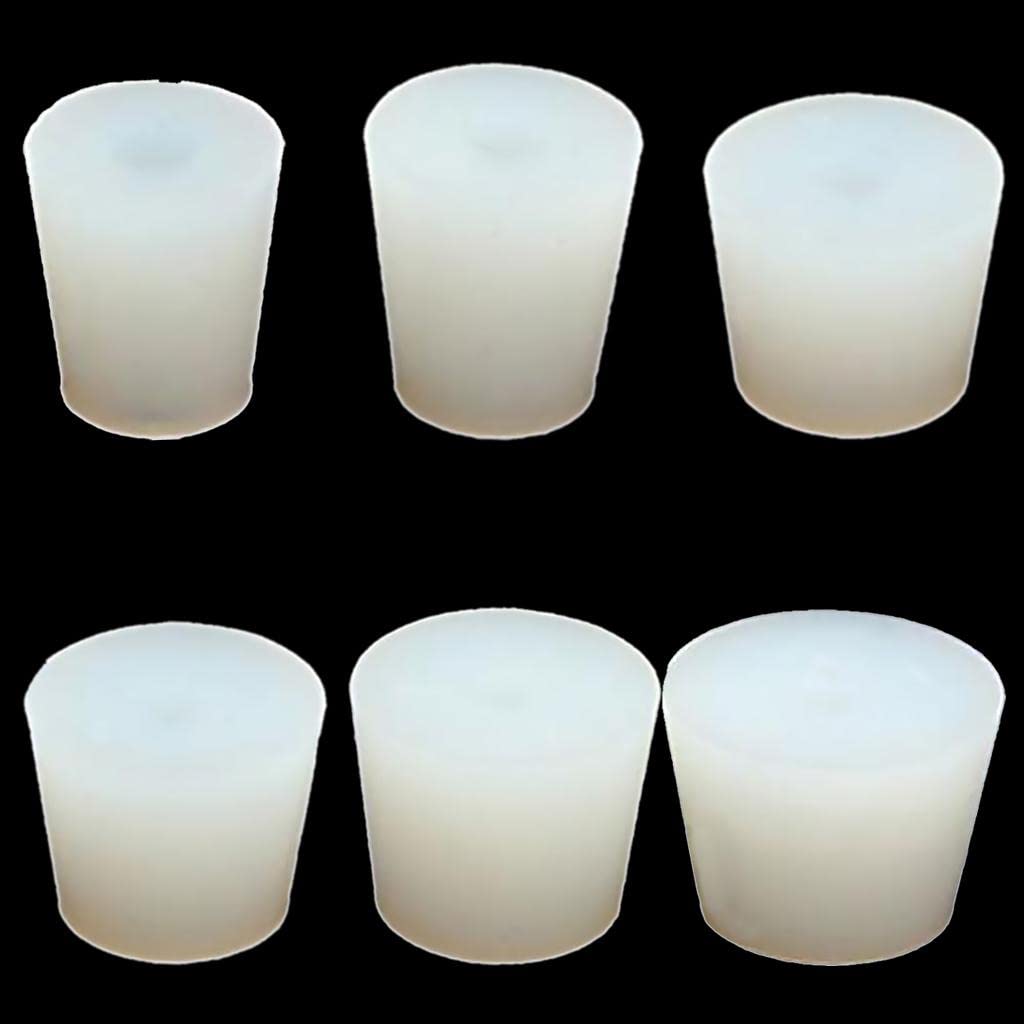Silicone Plug with Hole for Airlock Valve Bubbler Brew Wine Rubber Stopper#1-image-9