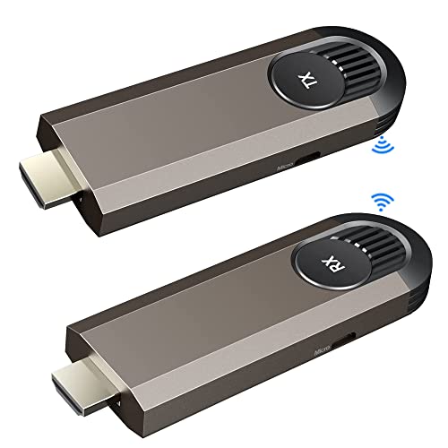 Hpdfcu Wireless Hdmi Transmitter And Receiver, Plug & Play, Wireless Hdmi Extender Kit, Hdmi Dongle Adapter Support 2.4/5Ghz, For Ultra Hd Streaming Video/Audio From Laptop,Pc To Hdtv/Projector #TOP7
