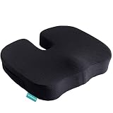 Orthopedic Seat Cushion for Office, Coccyx Memory Foam Seat Cushion for Hip Sciatica Pain Relief, fo