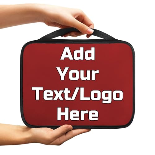 Image of Custom Photo Bible Cover Case Personalized Bible Covers Add Your Text Name Logo Image Customized Scripture Bags with Handle Gifts for Father Mother Sister Friends, Brown