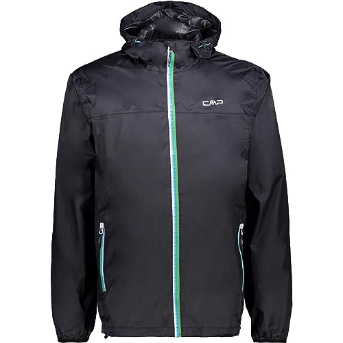 CMP Giacca Pioggia in Poliestere Antistrappo da Uomo, Antracite, 3XL