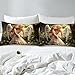 Erosebridal Anime Angel Girl Comforter Cover 3D Baby Angel Duvet Cover Toddler Size Little Angel Bedding Set Dreamy Fairy Tales Quilt Cover Jungle Scenery Soft Breathable Decor