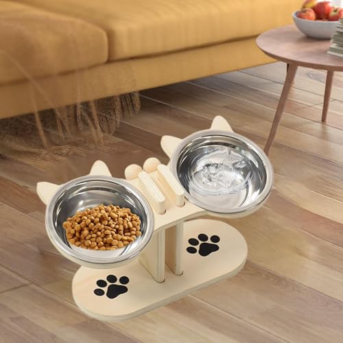 Support réglable pour gamelle de chien et chat idéal pour maison multi-animaux