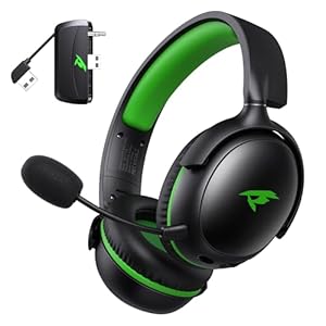 Wireless Gaming Headset for XBOX Series X|S|One, PC, PS5, PS4, Mac, Switch, Gaming Headphones with 2.4GHz, Bluetooth 5.4, 53MM 3D Stereo Sound, 60H Battery, Detachable Noise Canceling Mic, 3.5mm Wired
