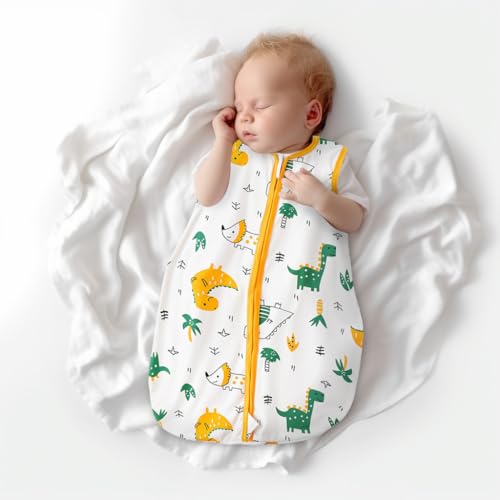 Image of SNOWIE SOFT Baby Swaddles for Newborns,100% Cotton Baby Swaddle Wrap for Newborns Arms Up Sleeping Blanket Zipping Sleeping Bag