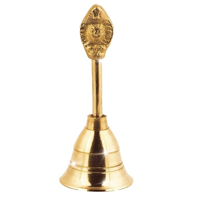 Eternals Puja, Arti & Prayer | Mosiężny dzwonek Pooja do świątyni | Dekoracja Diwali – 8 cm, 55 g.