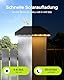 JACKYLED Solar Pfostenkappe 7x7 8x8 9x9 10x10, Solar Pfostenkappen IP54 Wasserdichte für Zaunpfosten für Hölzerne Pfosten Plattform, Garten, Weiß (2 Stück)