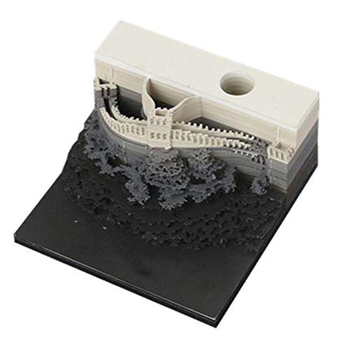 Liveday DIY Paper Notes Art Building Block 3D Decoration Sticky Notes Stickers Paper Cards Craft Post Great for School, Office, Home