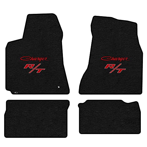 Lloyd Mats Custom-Fit Carpeted Floor Mats Premium Luxury Car Floor Liners for Dodge Charger 2006-2010 - Rear Wheel Drive Only (4PC - Charger RT, Charcoal)