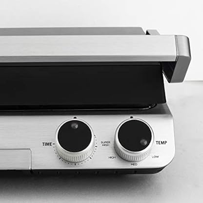 H.Koenig Kontaktgrill GR70 - Tischgrill - Panini Maker - Sandwich Maker - Leistung: 2000 W - Edelstahl - abnehmbare Platten - 180-Grad-Öffnung – Bild 5