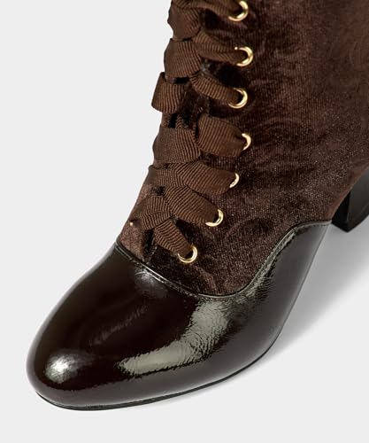 Bottines d'hiver vintage Joe Browns chaudes et confortables à talons