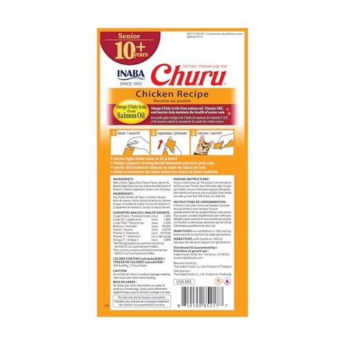 INABA Churu Senior Lickable Cat Treats, Chicken, 24ct - image 7