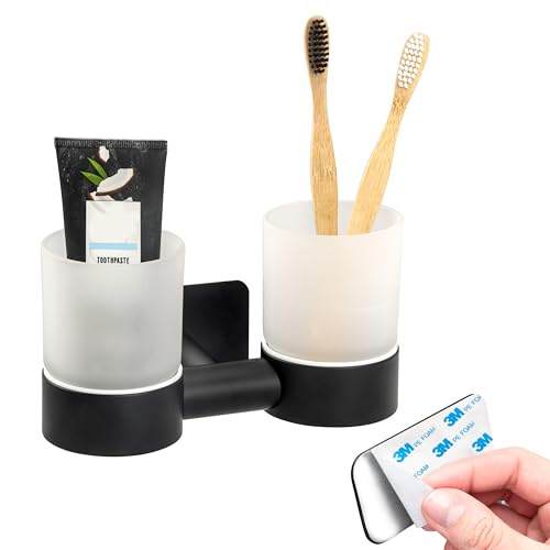 Spirella Zahnputzbecher Moji - Zahnbürstenhalter 7,5x11,5cm Blau