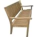 Produktbild Echt Teak Gartenbank 120cm breit ergonomisch geformt