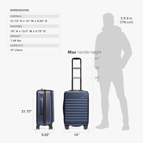 Image of Traveler's Choice Mykel Dual Opening Polycarbonate Hardside Suitcase with Sleeve and Ergonomic Handle