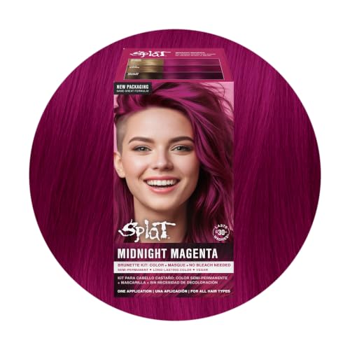 Splat Midnight Magenta Semi Permanent Hair Dye Kit, 1 Application
