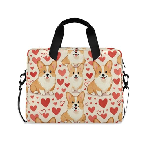 Bolso para portátil beige con correa y asa 15.6 pulg miniatura 1