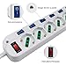 Extrastar Regleta eléctrica de 6 tomas 10/16 A bipaso Schuko 250 V...