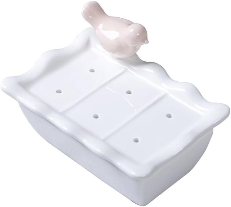 14cm Creative Ceramic Soap Box Home Bathroom Soap Tray Decoration