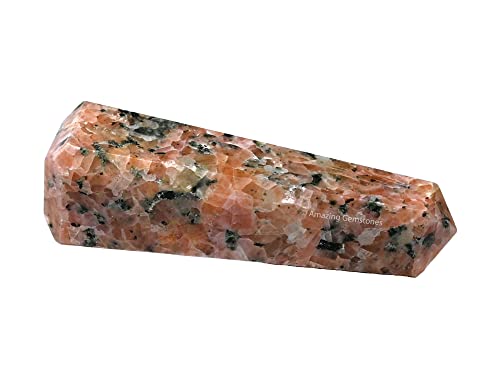 Image of Amazing Gemstone Pink Dotted Calcite Crystal Towers ~ Natural Healing Crystal Point Obelisk for Reiki Healing and Crystal Grid (2 to 3 INCH)
