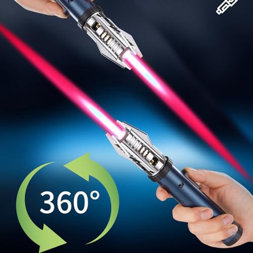 Encendedor antorcha para camping con llama recta ajustable miniatura 3