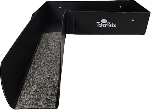 Tater Pets Corrugated Plastic Loft for C&C Cage - for use with 11.8/12"" Grids ONLY - use with Modular Grid Cages for Guinea Pigs and Other Small Pets (Black, Compatible with 11.8"/...