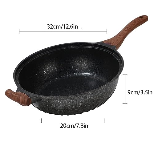 Wok con recubrimiento antiadherente de granito 12.6 pulg miniatura 5