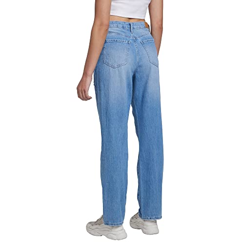 Image of Spykar Women High Rise Cotton Straight Fit Regular Length Jeans (Bella)