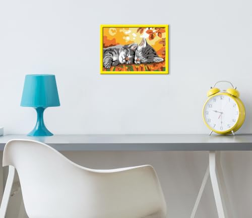 Ravensburger CreArt Kids 13x18 cm Numéro d'art Deux Chatons couchés Kit de Peinture par numéros Dès 25728 - vue 4