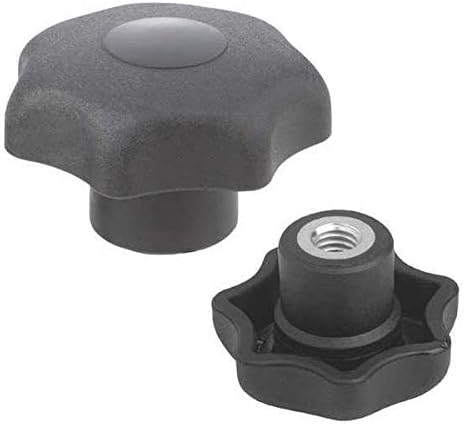 KIPP Star Knob, 1/2-13, Int, 1.57, 2.48, SS Insert