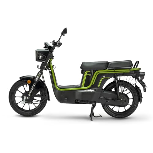 Image of Kinetic Green E-Luna X3 Pro Electric Scooter with charger - Sparkling Green - Ex-Showroom