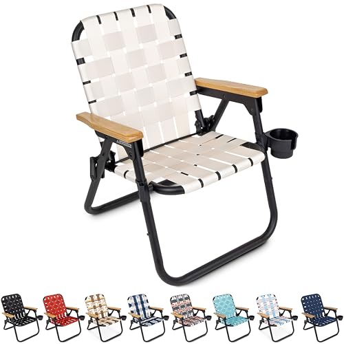 GoSports Outdoors WOVN Beach Backpack Chair - Premium Folding Cam...