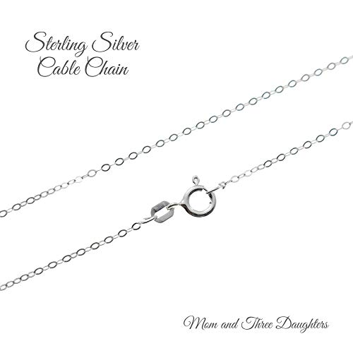 Footprint Heart Charm Sterling Silver Necklace. Handmade Necklace On 18 Inch 925 Inch Sterling Silver Cable Chain For Women. Miscarriage Gift For Loss Of Infant. 18 Inch Cable Chain. #TOP1