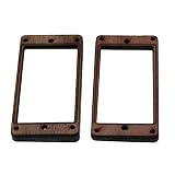 Guitar Mounting Rings for Humbucker Rosewood Pickups Cover Frame Flat