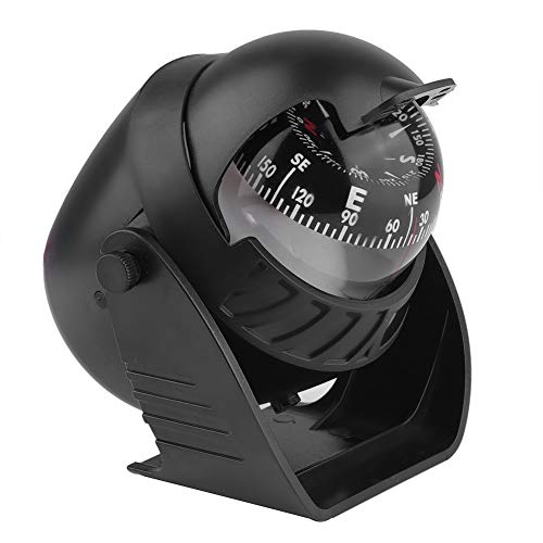 Keenso Car Boat Marine Compass, Compass Ball Portable Dash Mount Self-Adhesive Compass Ball Navigation Outdoor Riding Hiking #TOP6