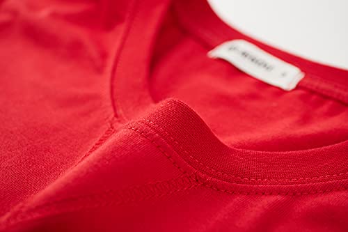 Image of KLIEGOU Men's 100% Cotton Longline T-Shirt, Pre-Shrunk Soft