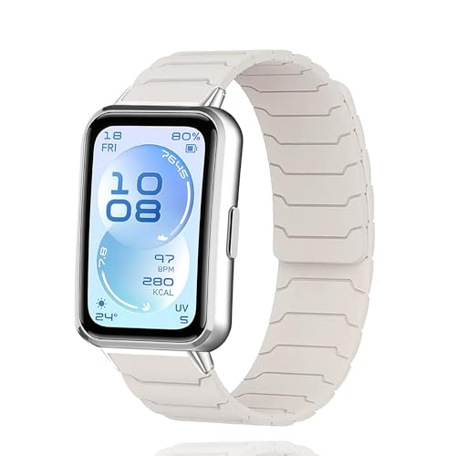 [AnnTec] For HUAWEI Band 11 / HUAWEI Band 11 Pro �o���h �����x���g �R���p�`�u�� �t�@�E�F�C�o���h �����o���h �ւ��x���g �V���R���� �}�O�l�b�g�N���X�v �X�|�[�c�o���h �h�� �ʋC�� �_�炩�� �X�}�[�g�E