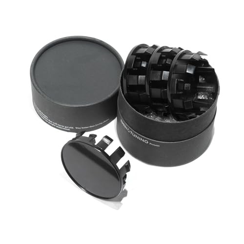 RTrhinoTuning 4PCS Wheel Center Caps Compatible with Armada Titan Pathfinder Frontier Xterra Black Wheel Rim Center Cap, 40342-EA210 62612 62613 OD:2.76