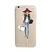 iPhone 6 Case, Axiba Girl Printed Transparent TPU Carring Case Cover for iPhone 6s 4.7 Inch (Pattern 07)