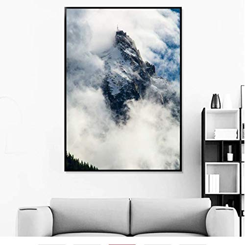 Tableau paysage de montagne pour sublimer la décoration murale du salon