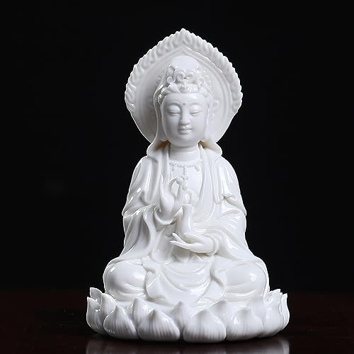Statue de bouddha en céramique faite main pour déco zen - 8
